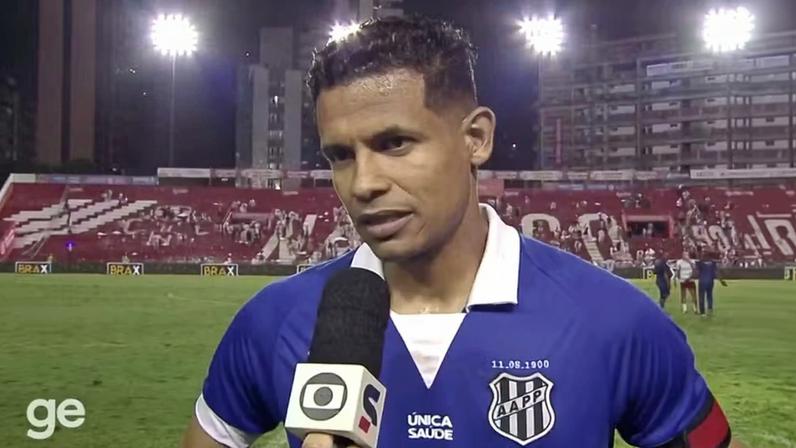 Diogo Silva desabafa sobre situação extracampo da Ponte — Foto: Reprodução sportv