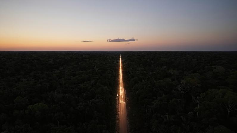 Br-319 na Amazônia — Foto: Imazon