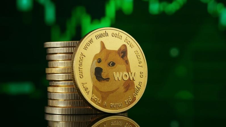 dogecoin - alta - verde