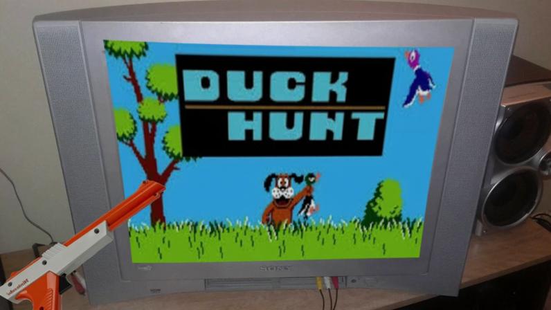 Duck Hunt foi feito especialmente para as TVs de tubo; entenda — Foto: Reprodução/Reddit (arte: TechTudo)