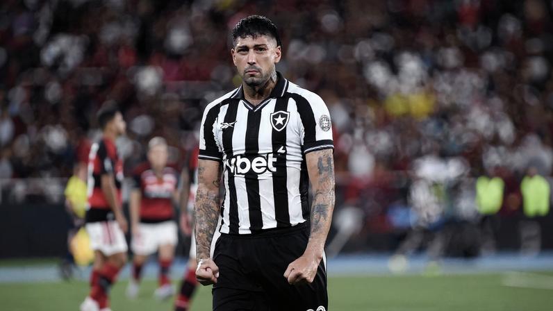 Barboza comemora gol do Botafogo contra o Flamengo — Foto: André Durão
