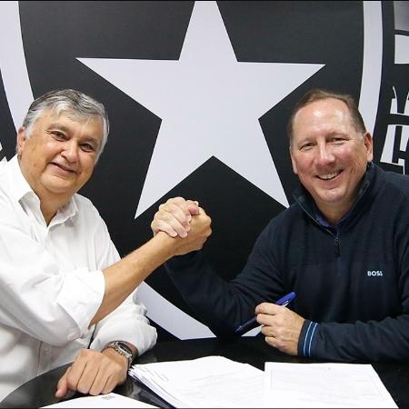Durcesio Mello, ex-presidente do Botafogo, e John Textor