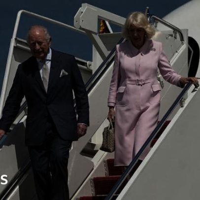 Rei Charles III e Rainha Camilla chegam aos EUA para visita de Estado com Trump
