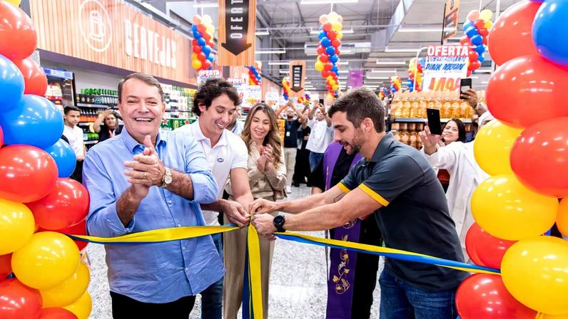 Pedro Lourenço esteve na inauguração da quinta loja em Cariacica, nesta quinta-feira (2/4)