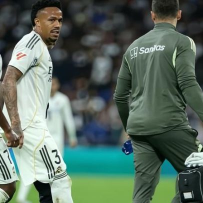 Militão sente dores e é substituído no 1º tempo pelo Real Madrid