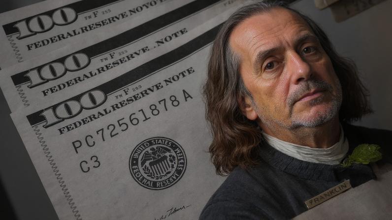 Dólar tem fechado abaixo de R$ 5 nos últimos dias. (Foto: ChatGPT sobre foto de Valter Campanato/Agência Brasil)