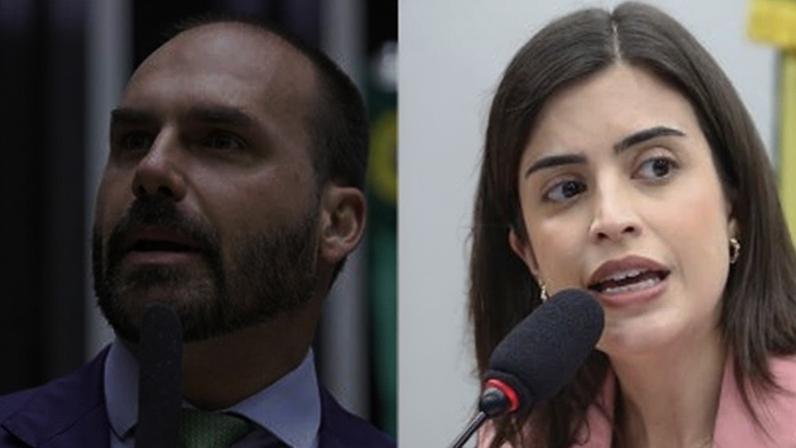 Eduardo Bolsonaro e Tabata Amaral