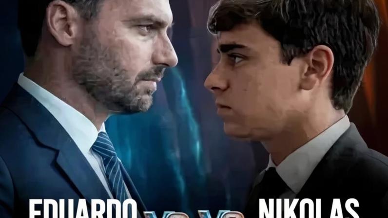 Eduardo usa atrito com Nikolas para pedir votos no exterior