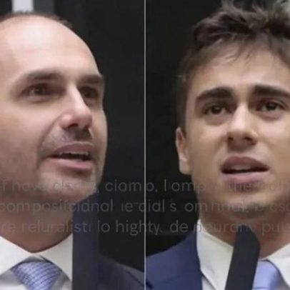 Eduardo Bolsonaro questiona Nikolas Ferreira por deboche no X