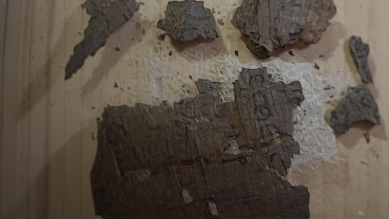 O texto presente na múmia o texto era o catálogo de navios do Livro II da Ilíada de Homero, a famosa passagem que lista as forças gregas diante de Troia — Foto: Universidade de Barcelona