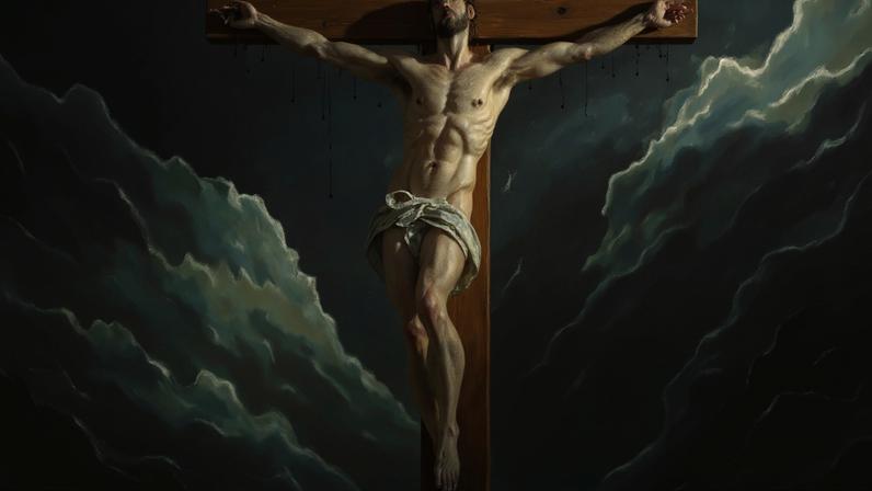 El Greco: *Christ on the Cross*, ca. 1600–10 (left), and *Baptism of Christ*, ca. 1608-14.