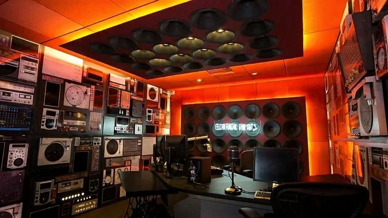 Estúdio da Rádio Eldorado