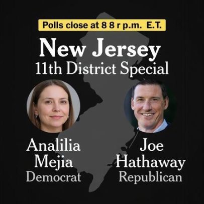 Resultados da eleição especial do 11º distrito congressional de Nova Jersey