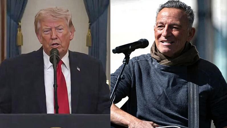 Trump rebate Bruce Springsteen após crítica ao republicano no 1º show da turnê