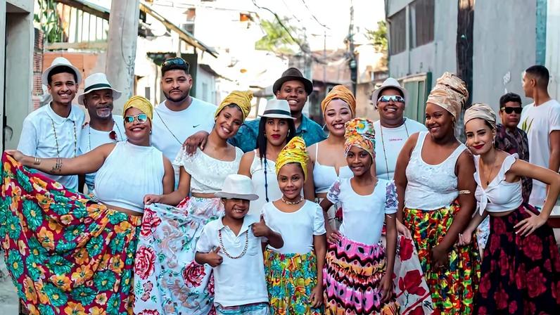 Membros do quilombo Manzo Ngunzo Kaiango