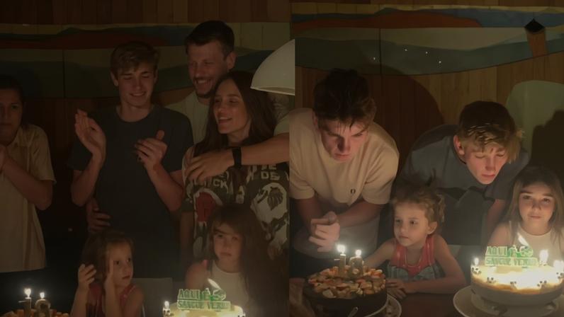 Fernanda Lima e os filhos