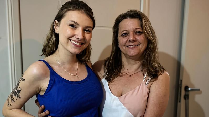 Isabel Veloso e a mãe, Miriam Kiekow