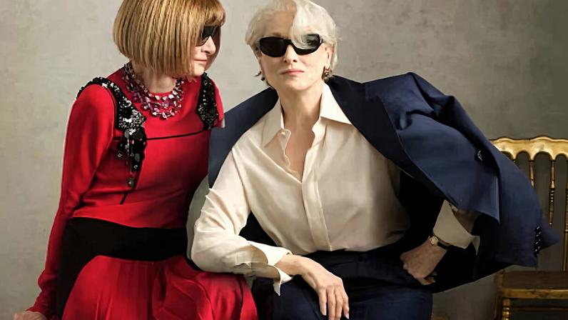 Anna Wintour e Meryl Streep em capa de maio para a revista Vogue