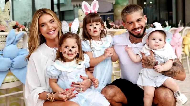 Ze Felipe e Virginia são pais de Maria Alice, Maria Flor e José Leonardo