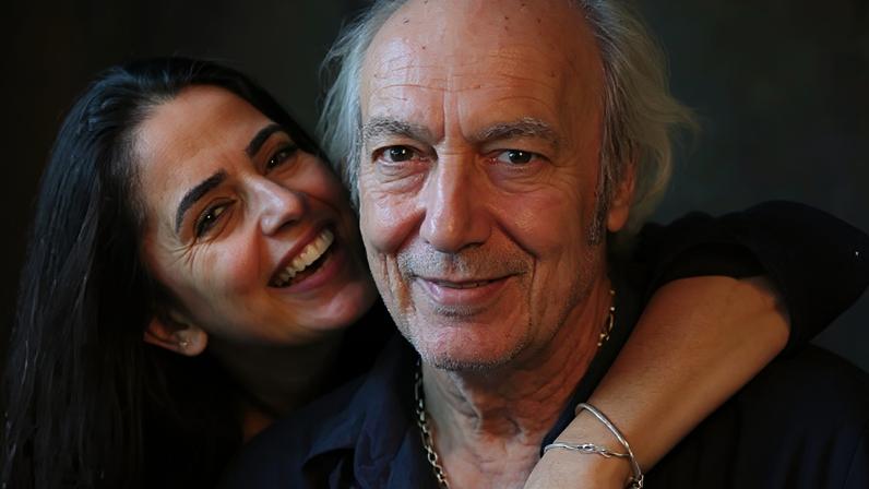 O cantor Erasmo Carlos e a esposa Fernanda Passos