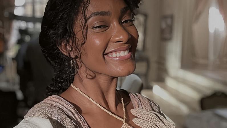 Erika Januza como personagem de "Dona Beja"