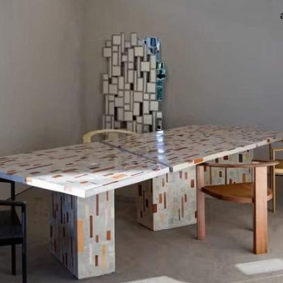 Espelhos esculturais unem arte, design e materiais não convencionais