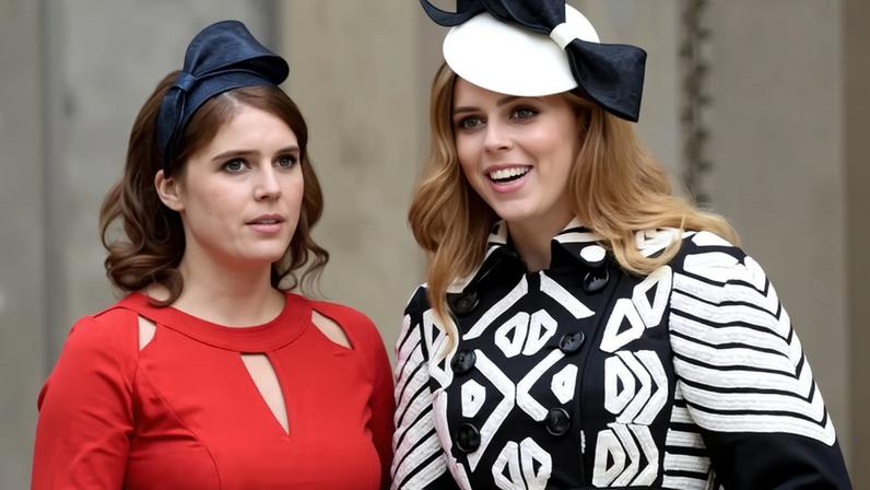Eugenie e Beatrice, filhas do ex-Príncipe Andrew; e o primo William, herdeiro direto do trono inglês