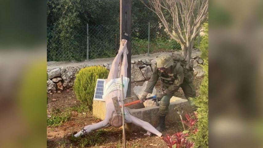 Exército de Israel confirma que soldado destruiu estátua de Jesus