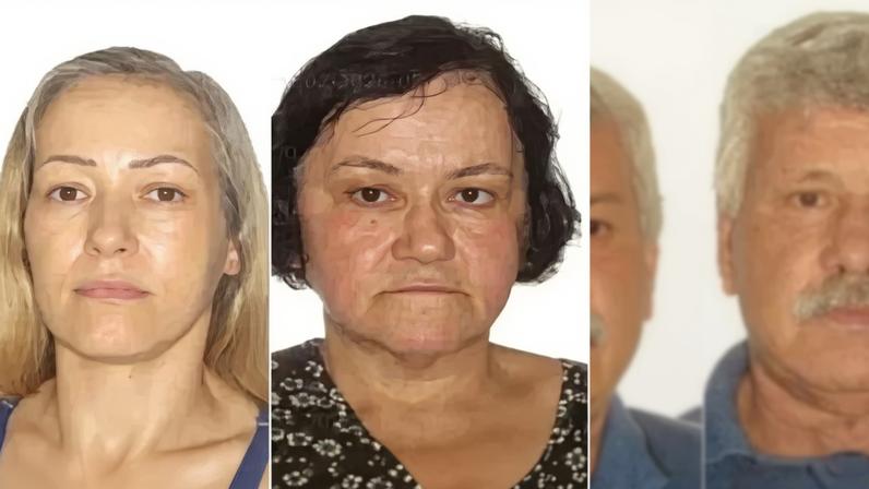 Imagem colorida,família desaparecida no RS- Metrópoles