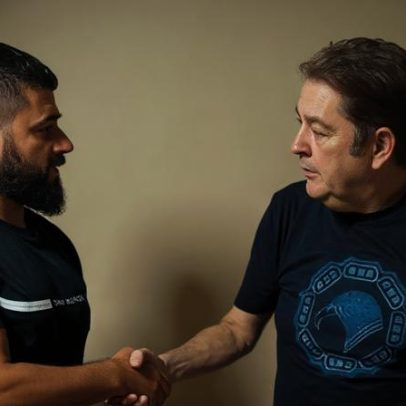 Faustão reaparece em pé nas redes sociais, sem cadeira de rodas