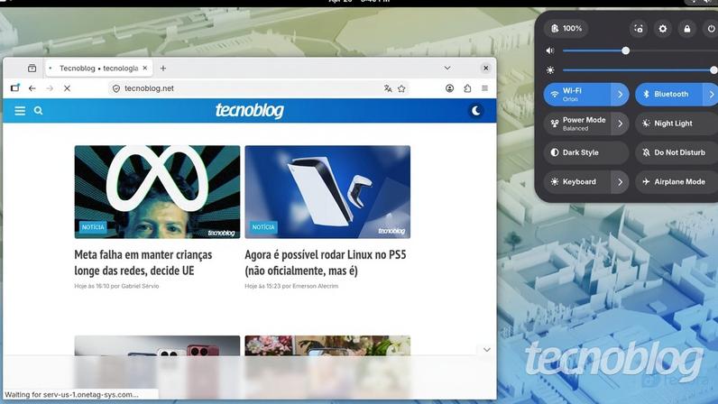Fedora 44 vem com o kernel Linux 6.19 (imagem: Emerson Alecrim/Tecnoblog)