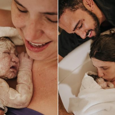 Mãe conta por que descobriu o sexo do bebê apenas no parto