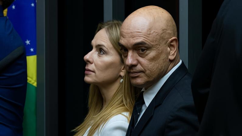 Ministro do STF Alexandre de Moraes e sua esposa, Viviane Barci de Moraes metrópoles
