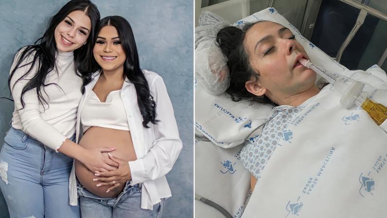 Kaillany, de 15 anos, sofreu um acidente de carro quando sua mãe, Juliana, estava grávida de trigêmeas — Foto: Arquivo pessoal