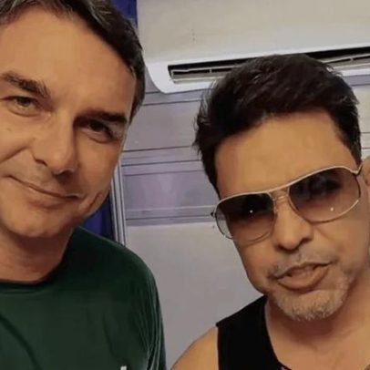 Flávio grava vídeo com Zezé Di Camargo para Bolsonaro