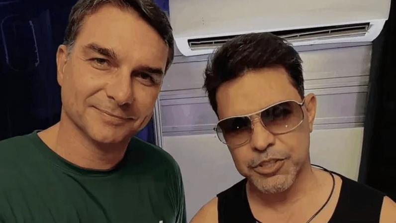 Flávio grava vídeo com Zezé Di Camargo para Bolsonaro