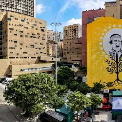 Ailton Krenak ganha mural em edifício de São Paulo