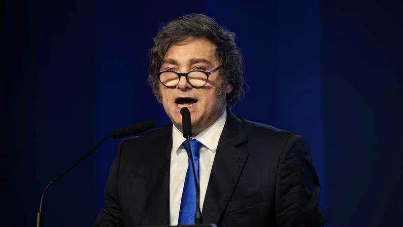 Javier Milei, presidente da Argentina — Foto: Cristina Sille/Reuters