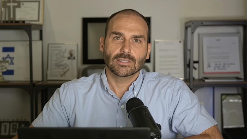 Ex-deputado Eduardo Bolsonaro — Foto: Reprodução Youtube