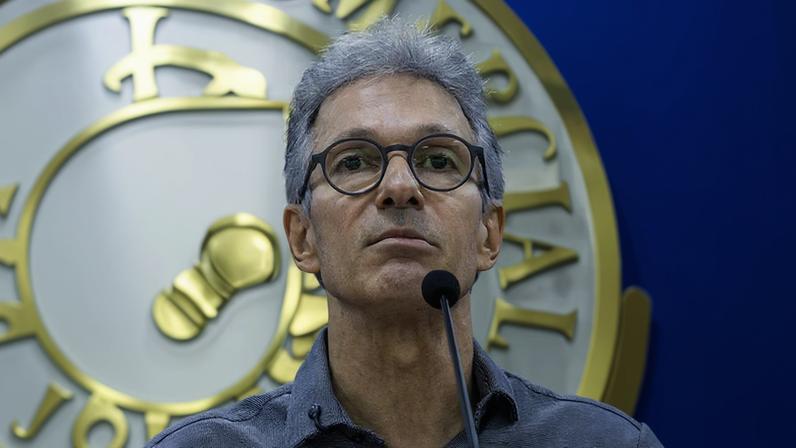 Zema endurece discurso contra o STF ao lançar programa — Foto: Andre Lessa/ACSP/Divulgação