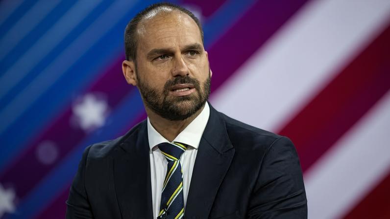 Eduardo Bolsonaro — Foto: Al Drago/Bloomberg