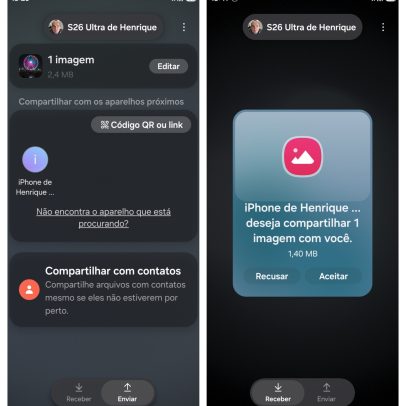 Como enviar arquivos do Android para o iPhone usando AirDrop