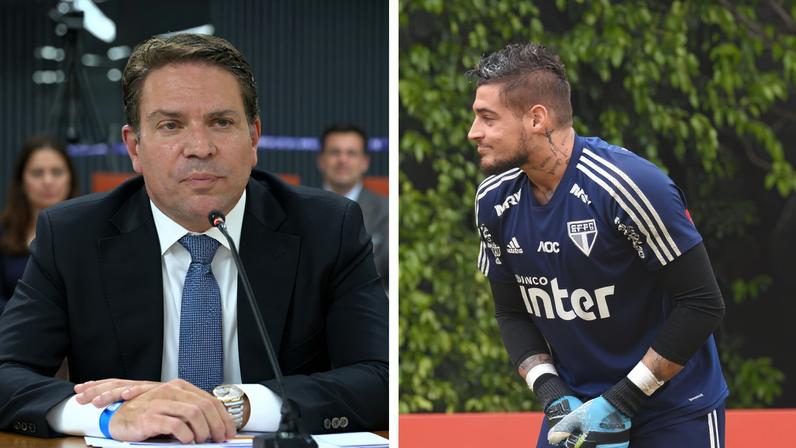 Além de Ramagem, mulher do setanejo Henrique e ex-goleiro do São Paulo já ficaram no complexo de Orange, na Flórida. — Foto: Montagem/g1