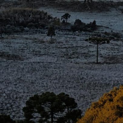 Frio intenso antecipa inverno no Sul, com temperaturas abaixo de zero em Santa Catarina