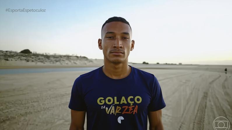 Gabriel, de Galinhos-RN, é finalista do Golaço da Várzea — Foto: Esporte Espetacular