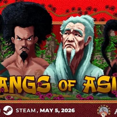 Gangs of Asia chega ao Steam em maio, combinando brawler e RTS