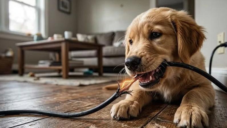 Cuidado com os fios: seu cachorro pode estar correndo perigo