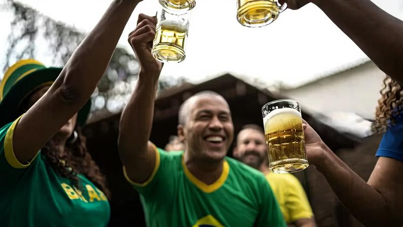 Brinde na Copa — Foto: Getty Images