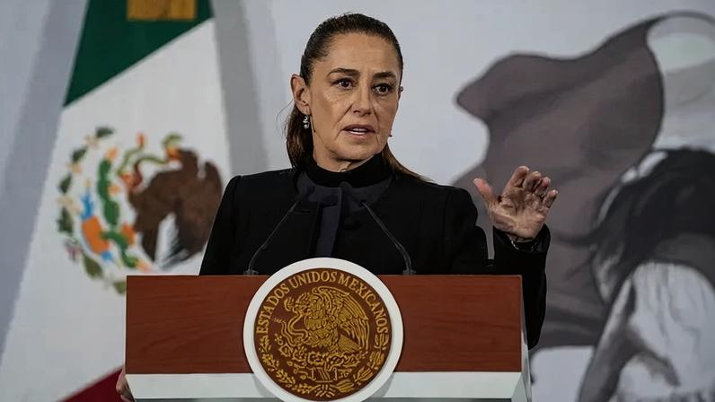 A presidente do México, Claudia Sheinbaum, em 23 de fevereiro de 2026.