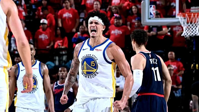 Gui Santos brilha em vitória dos Warriors — Foto: Getty Images